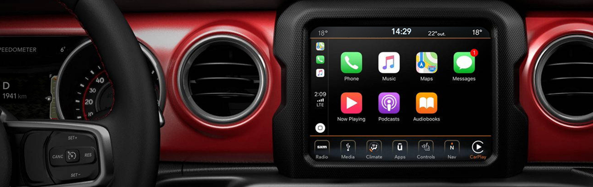 Jeep® Wrangler Technologie - Tabs - Apple Carplay®