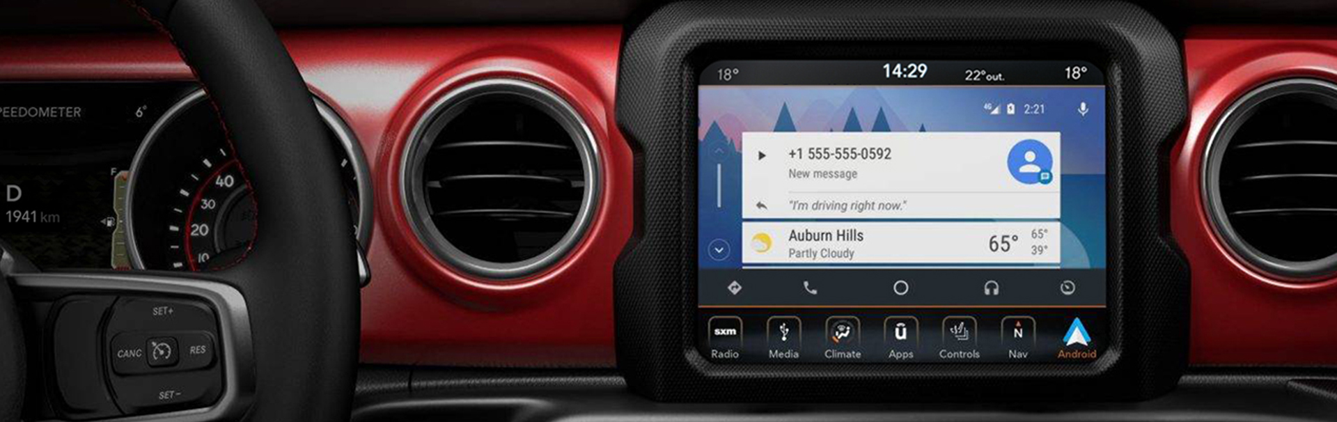 Jeep® Wrangler Technologie - Tabs - Android Auto